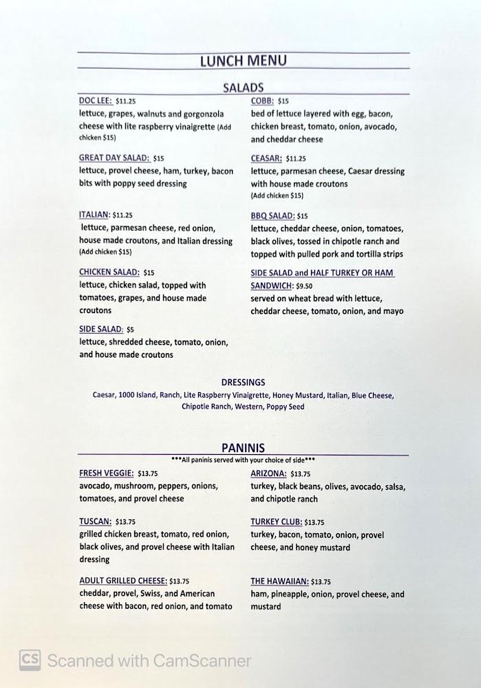Great Day Cafe Menu image 3
